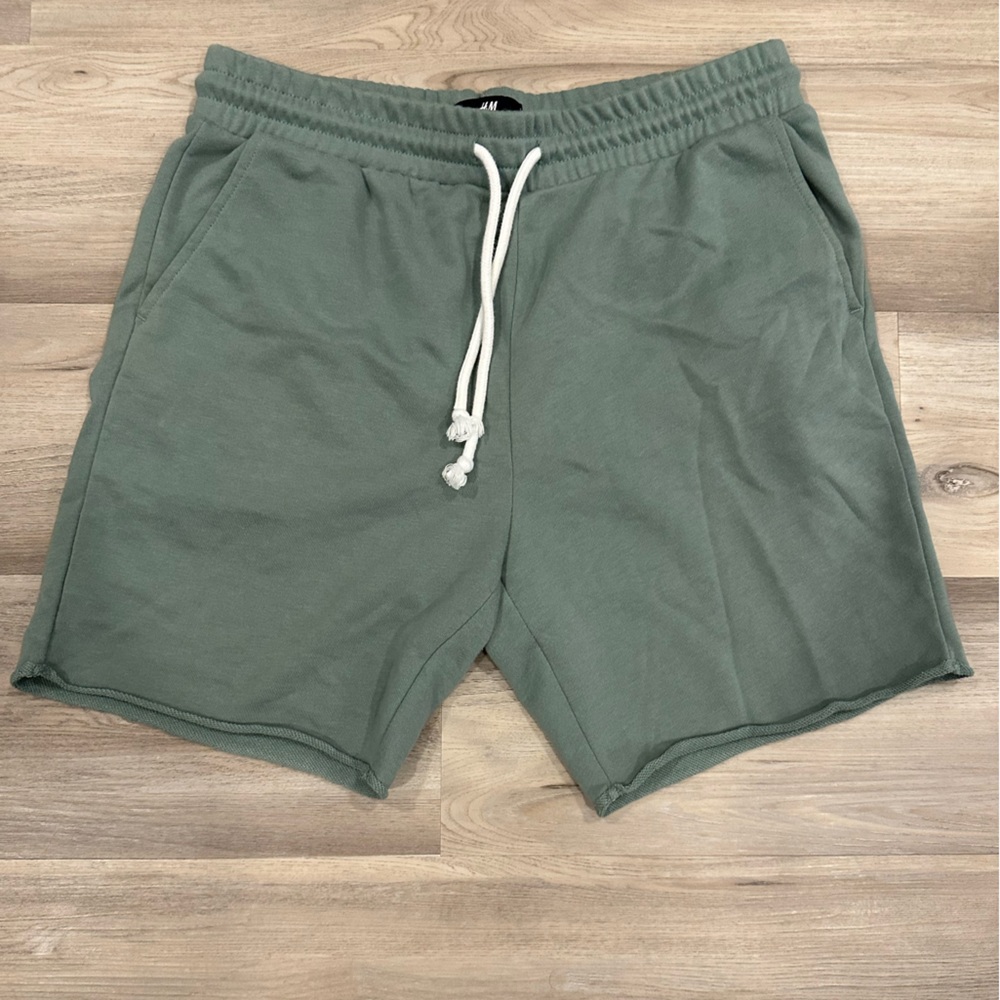 H&M Olive Athletic Shorts